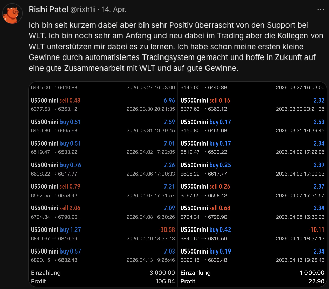 Whop-Bewertung von Rishi: Erste Gewinne durch automatisiertes Tradingsystem